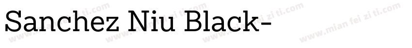 Sanchez Niu Black字体转换